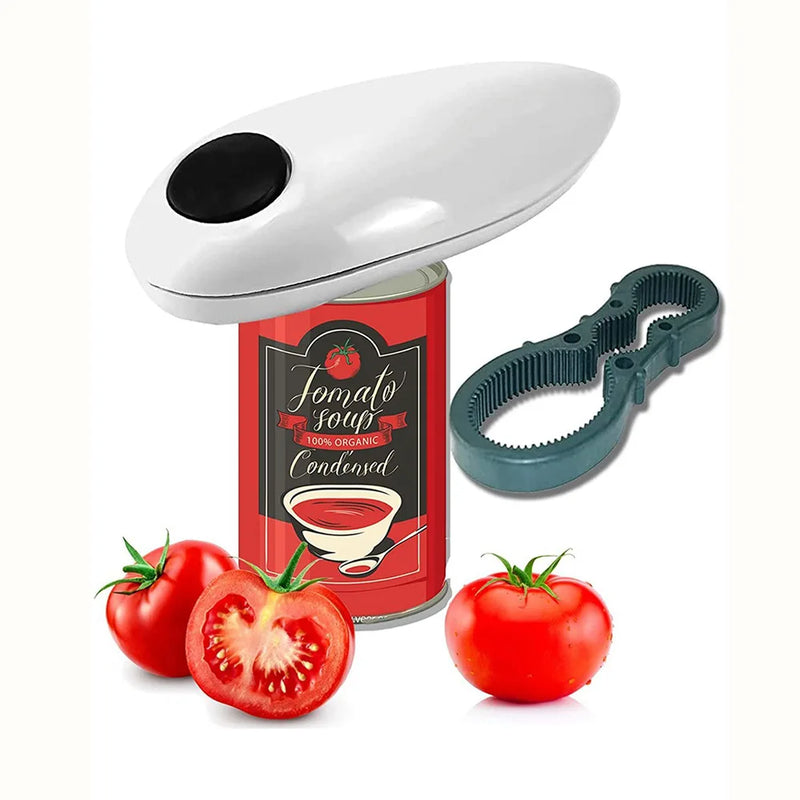 Electric Can Opener with Automatic Smooth-Edge Design